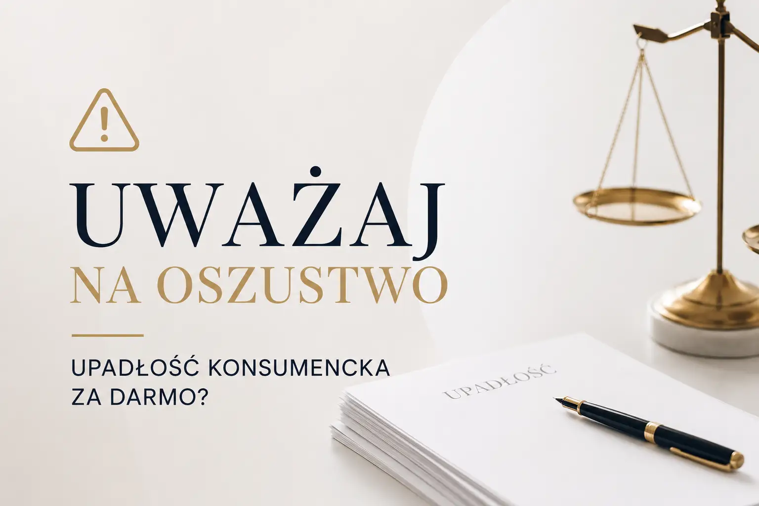 Uważaj na oszustwo – upadłość konsumencka za darmo